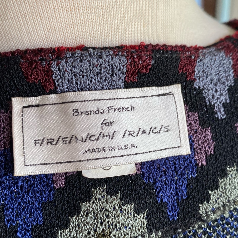Colorful Patterned Button-Up Sweater - Picture 7 of 9
